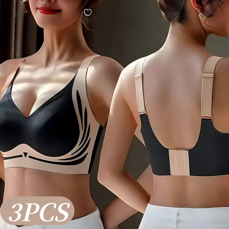 Underwire Bra Padded - 3Pcs/Set Push-Up Bras For Women Non-wire