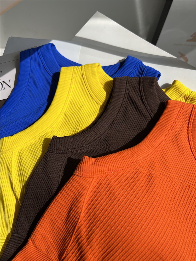 Women's Candy-Colored Yoga Tan - T Shirt Bra Seamless ulasan dan harga