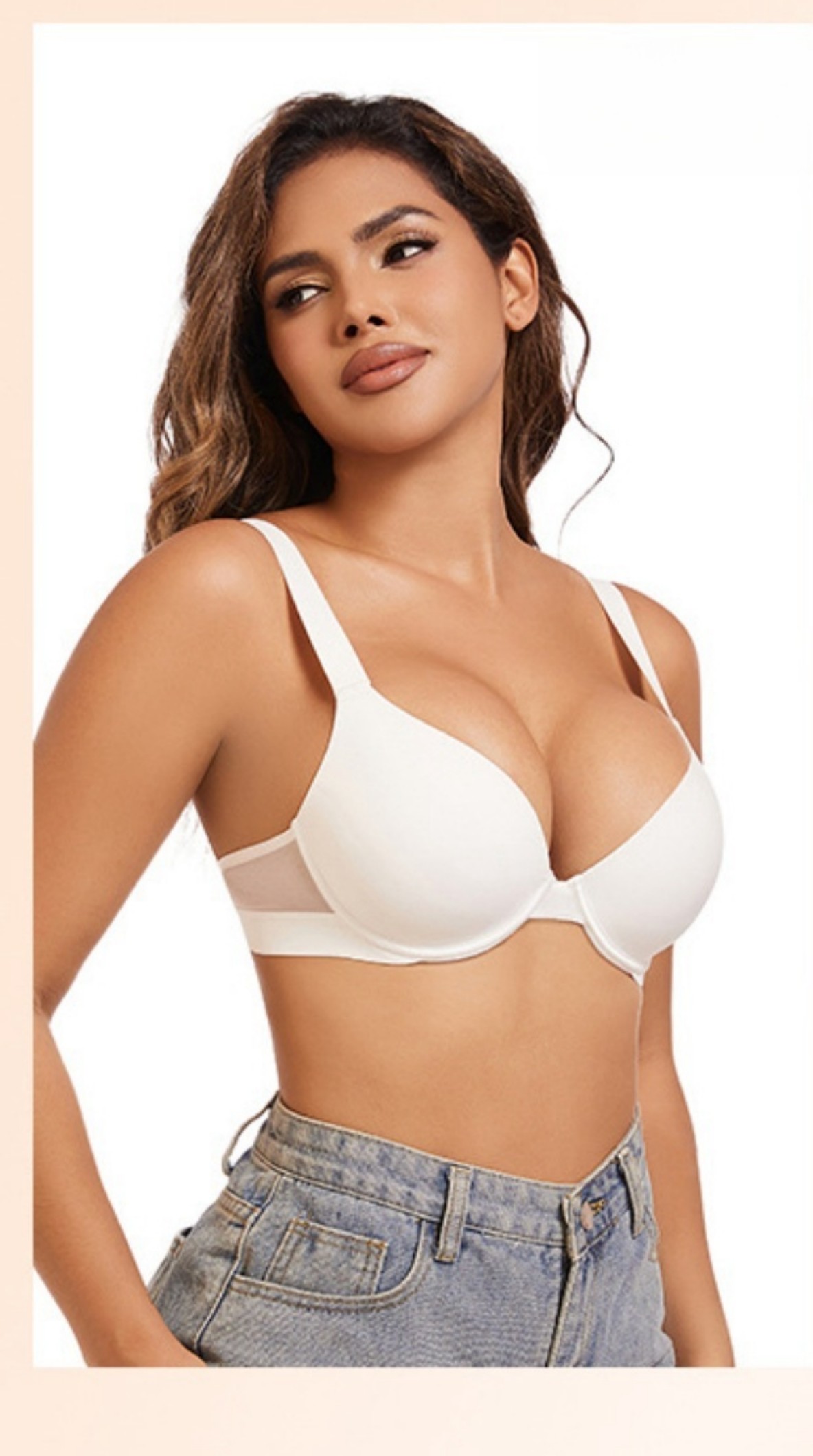 2025 Women's Plus Size Push Up - Demi Bra Balconette ulasan dan harga