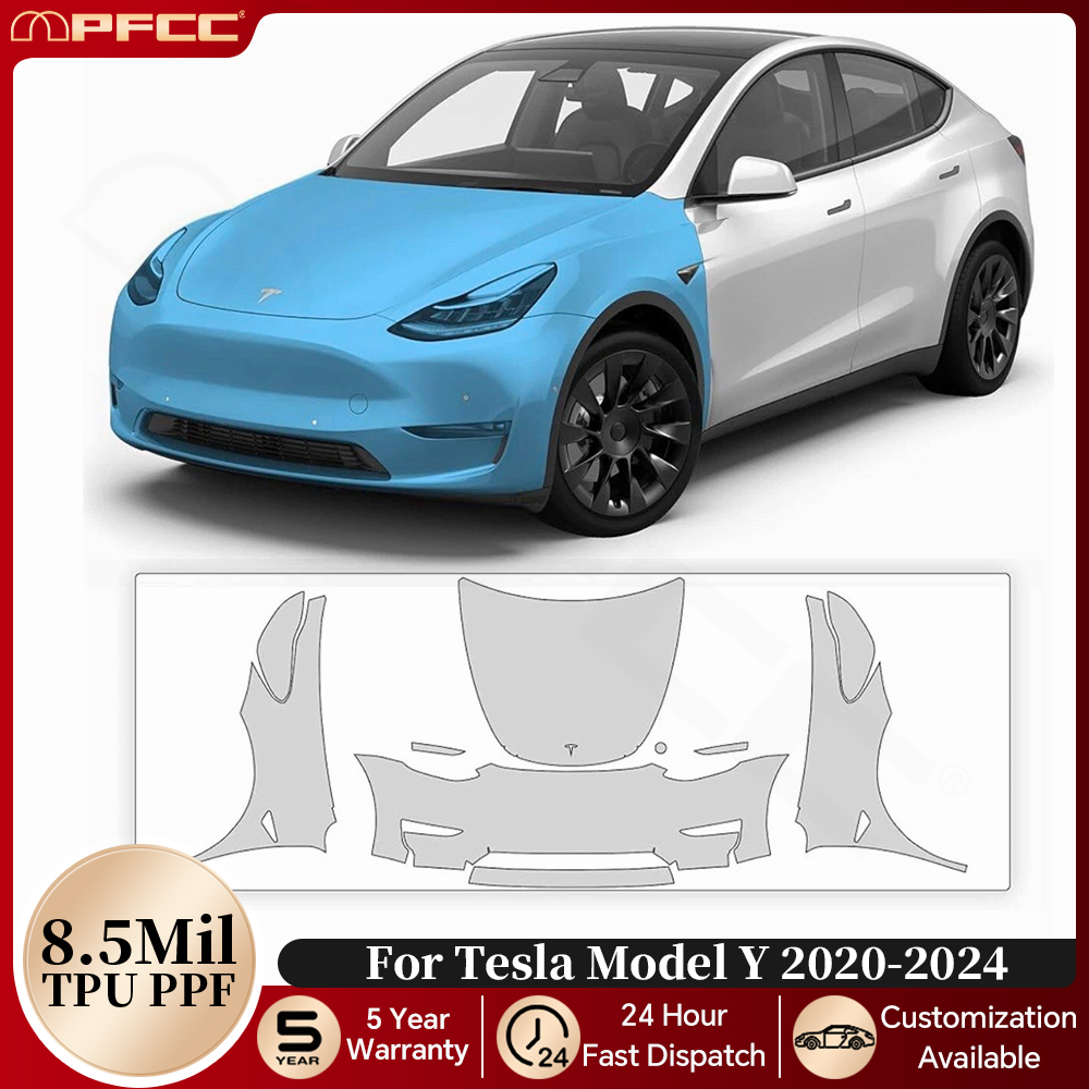 Pre-cut PPF For Tesla Model Y  - Full Coverage Bra ulasan dan harga